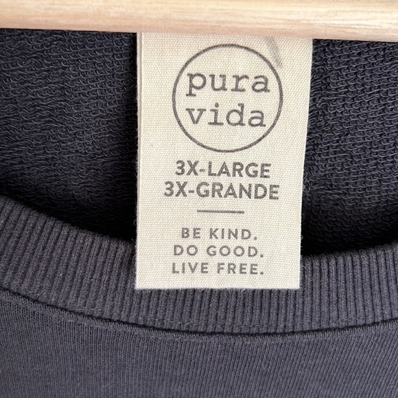 NWT PURE VIDA WOMENS SUN CHASER OVERSIZED CREW FLEECE 3XL - Picture 10 of 12